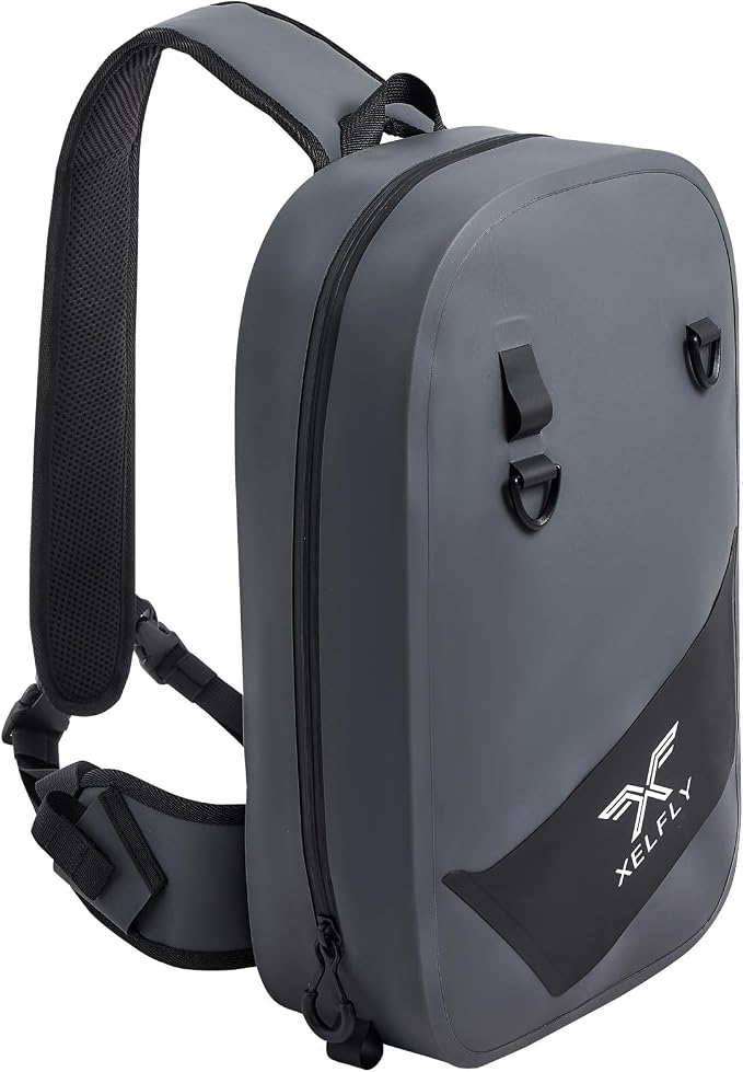 Xelfly Waterproof Fishing Sling Backpack Bag by Xelfly