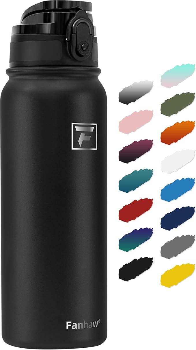 Fanhaw 20 oz Insulated Stainless Steel Water Bottle by FANHAW