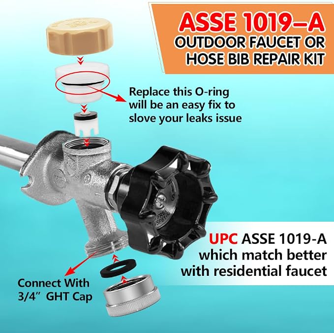 1pcs Vacuum Breaker Repair Kit, UPC ASSE 1019-A Repair kit, Outdoor Faucet - Image 5