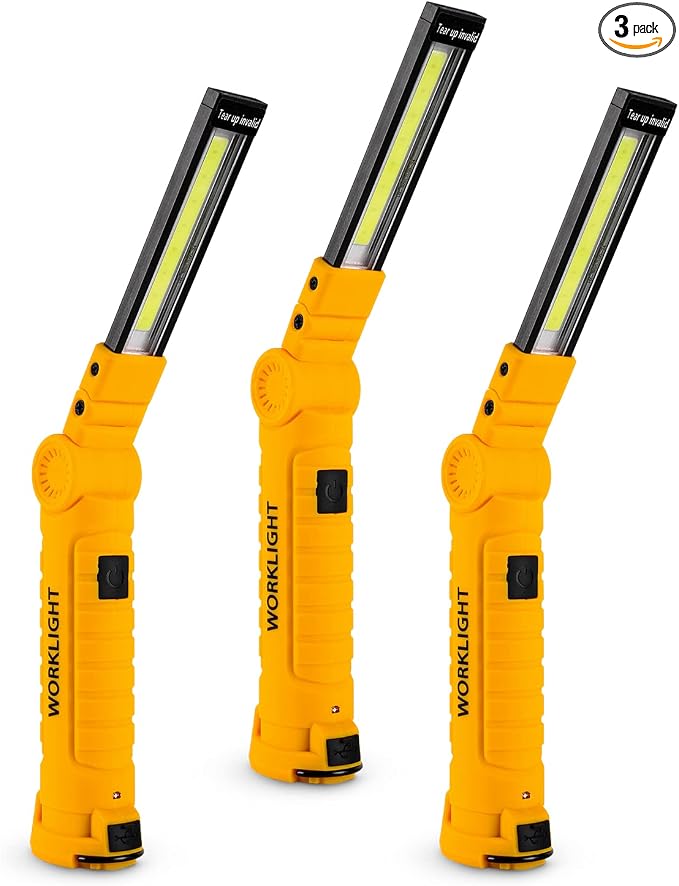 Lmaytech 3 Pack Rechargeable LED Work Lights by Lmaytech