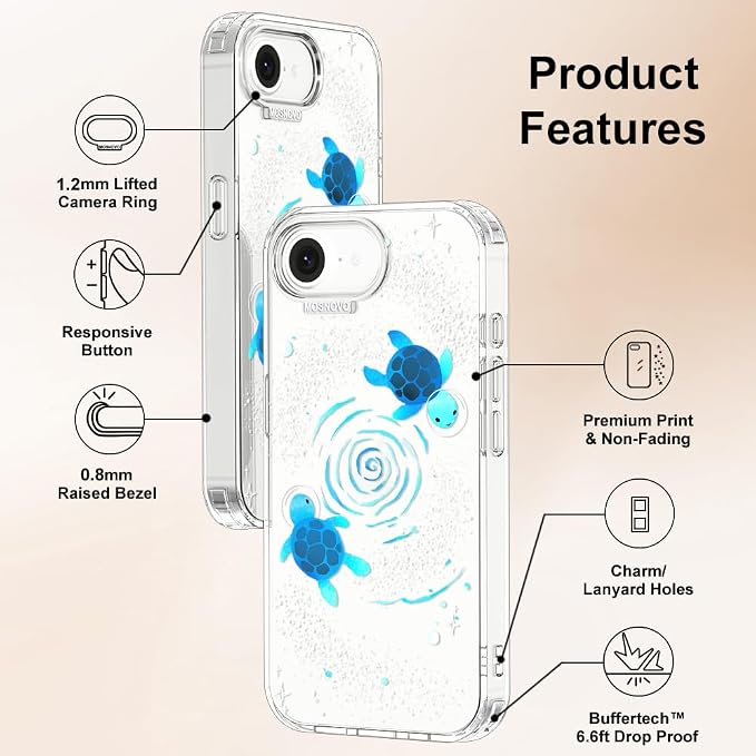 MOSNOVO for iPhone 17e Case/iPhone 16e Case, Shockproof Military-Grade - Image 6