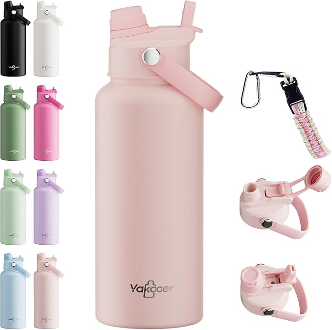 32oz Insulated Water Bottle by Yakooer