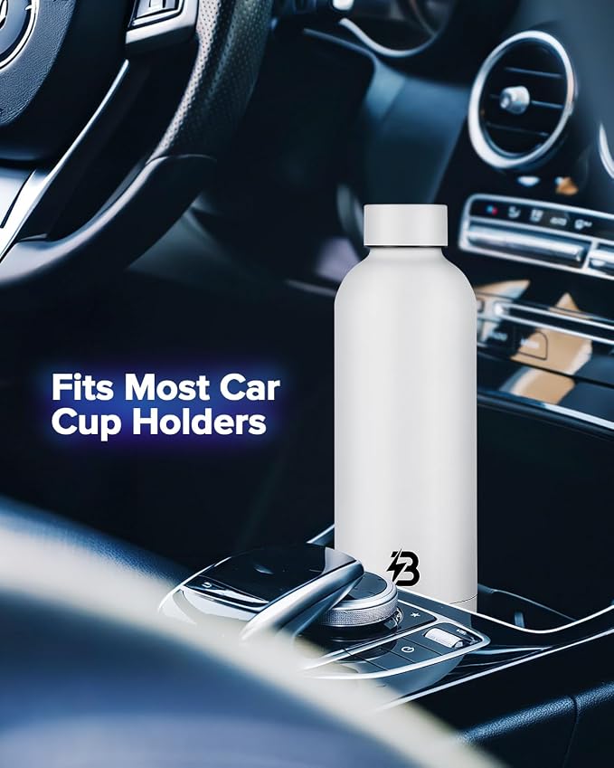 Insulated Water Bottle with Lid, 17 oz Reusable Leak-Proof Metal Stainless - Image 5