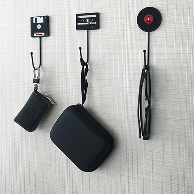 OUNONA 3Pcs Retro Household Hooks Set Multi-Purpose Wall Hanging Hooks - Image 3