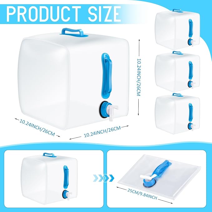 Reallnaive 3 Pack Collapsible Water Container - Image 2