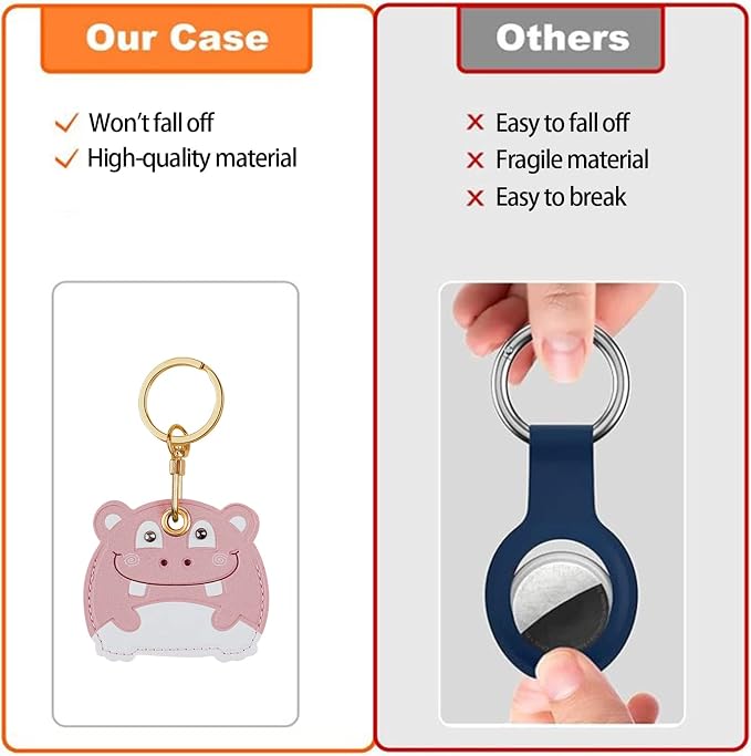 Leather Keychain Case Holder Compatible - Image 7