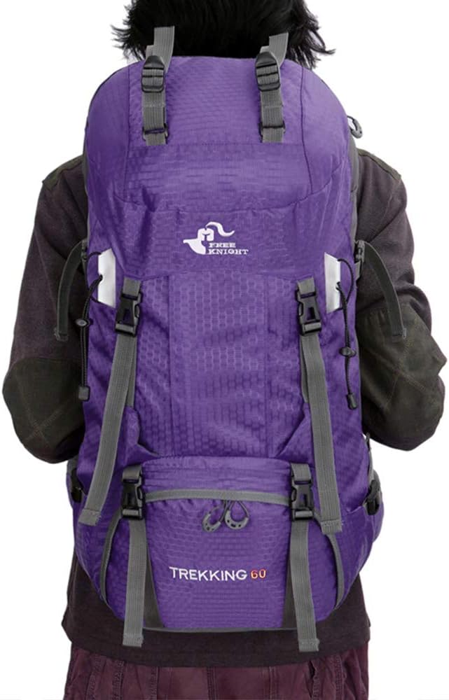 Bseash 60L Waterproof Hiking Camping Backpack - Image 9
