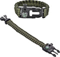 Chinshwehaw 5 in 1 Survival Bracelet-Fire Starter, Loud Whistle, Paracord Rope by Chinshwehaw