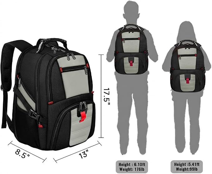 YOREPEK Large Backpack for Men, Extra Large Laptop Backpacks for Men Women - Image 7