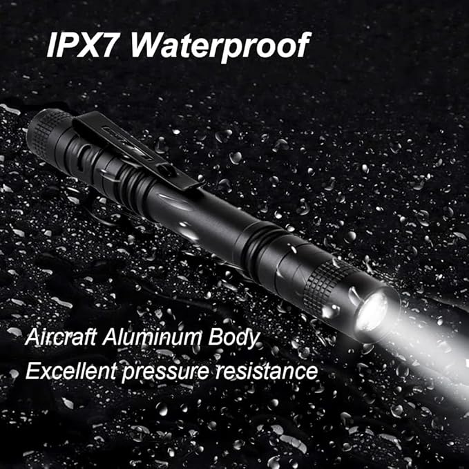 Pen Flashlight, Mini Flashlight Bright Pocket Penlight - Image 3