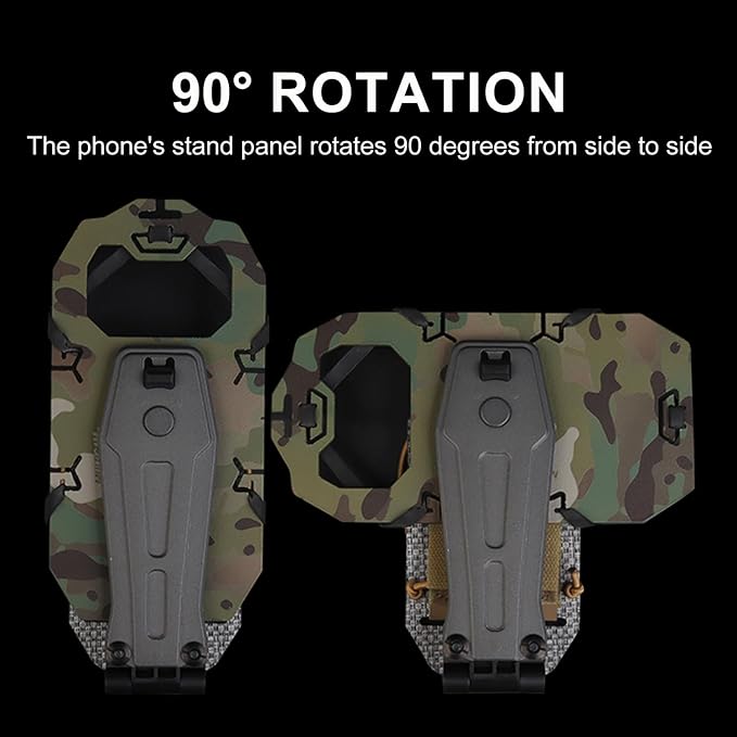 Zhongren 90 Rotating Tactical Plate Carrier Vest Attachments Universal Phone - Image 3