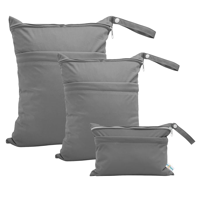 babygoal Wet Dry Bags for Baby Cloth Diapers, Washable Travel Bags, Gym Bag for by babygoal
