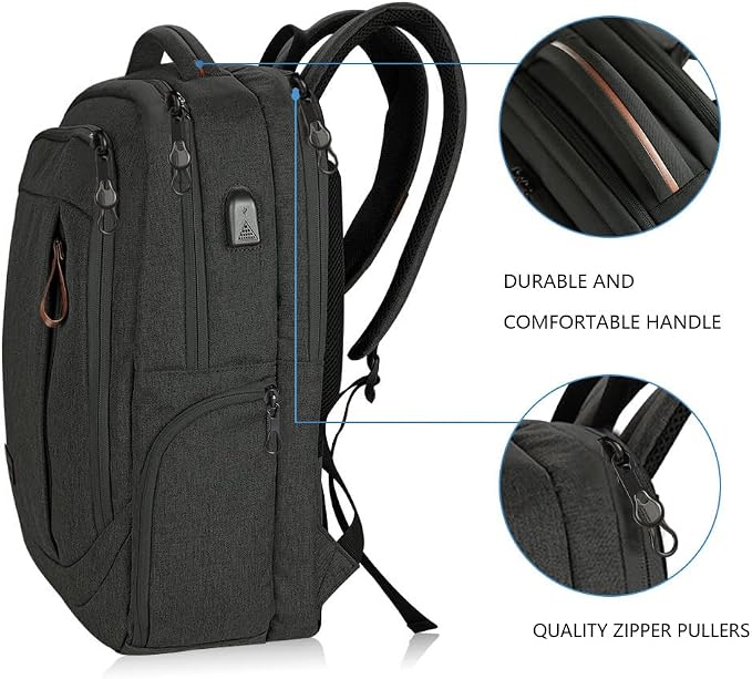 KROSER Laptop Backpack Large Computer Backpack Fits up to 17.3 Inch Laptop - Image 4