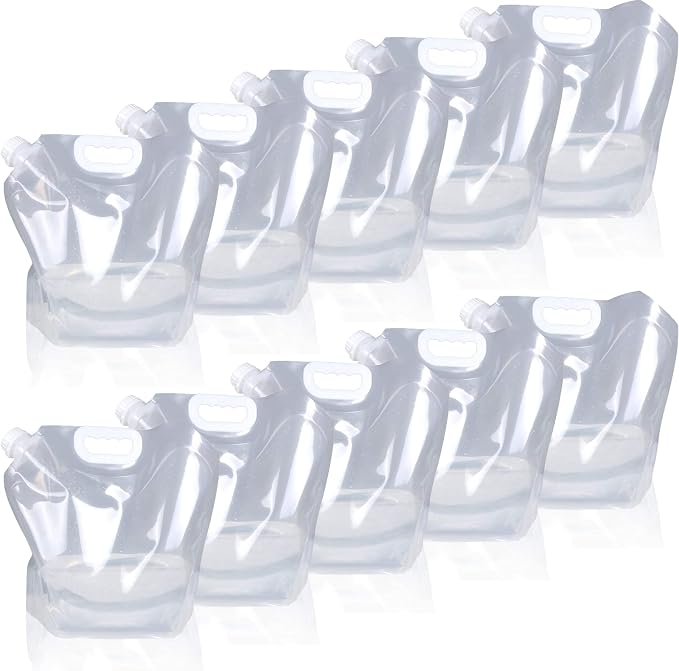 Soddeph Collapsible Water Container Bag, BPA Free Food Grade Clear Plastic - Image 7