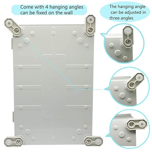 Zulkit Junction Box ABS Plastic Waterproof IP65 Electrical Boxes Hinged Shell - Image 4