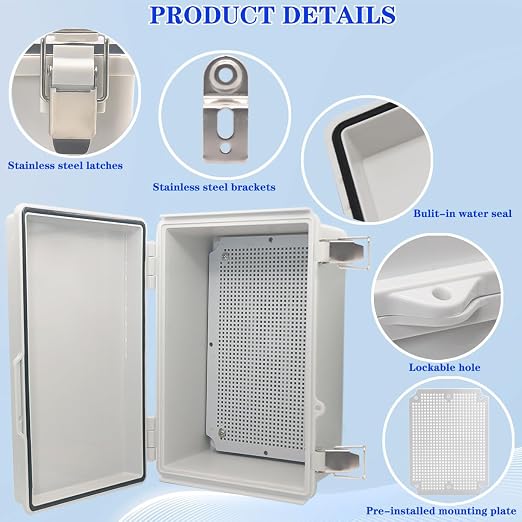 Outdoor Waterproof Electrical Box Junction Box Weatherproof IP67 ABS Plastic - Image 3