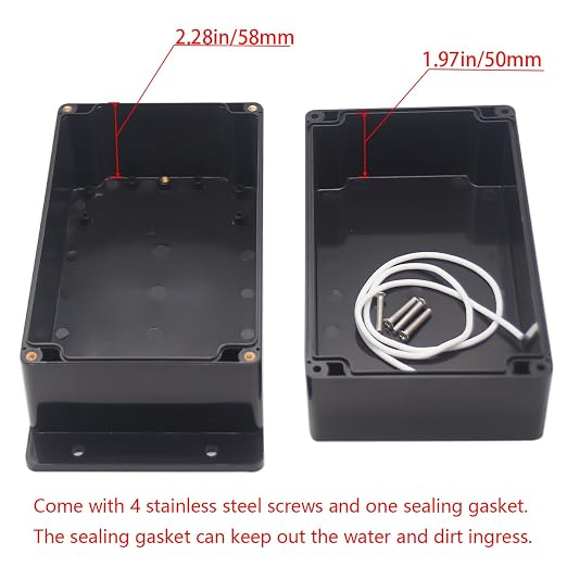 Junction Box IP65 Waterproof ABS Plastic Electrical Project Case Power Junction - Image 4