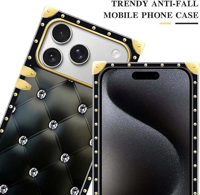 for iPhone 17 Pro Max Case Luxury Golden Decoration - Image 4