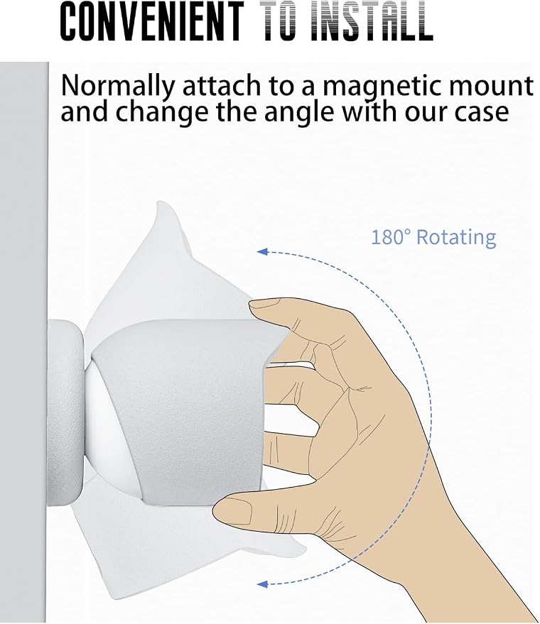 2-Pack Cover for Google Nest Cam Outdoor or Indoor, FJIASTB Soft Silicone - Image 5