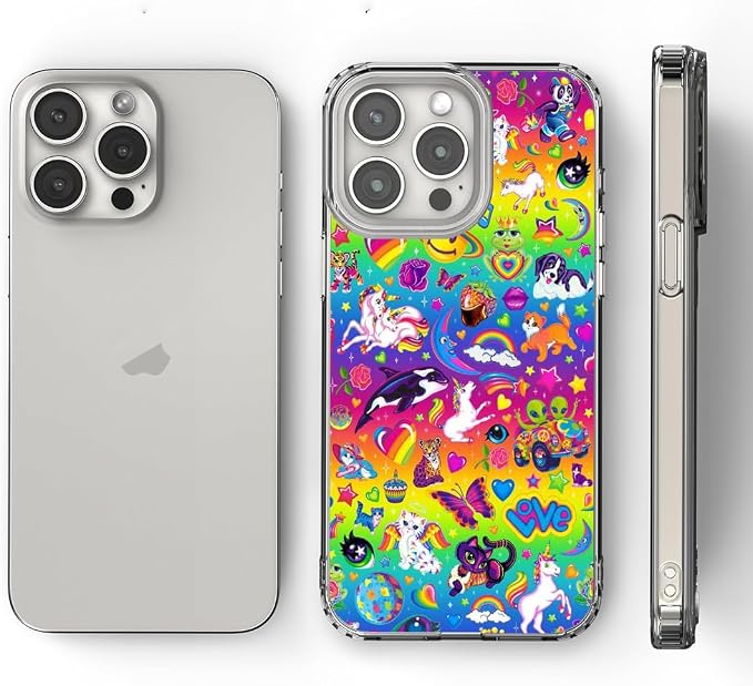 Phone Case Pattern Pc Vomit Bumper Lisa Scratch Frank Cute Rainbow TPU Y2k - Image 4