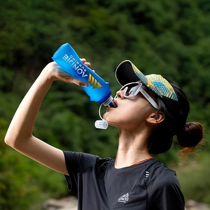 AONIJIE TPU Soft Flask Water Bottle Collapsible Running Flask - Image 2