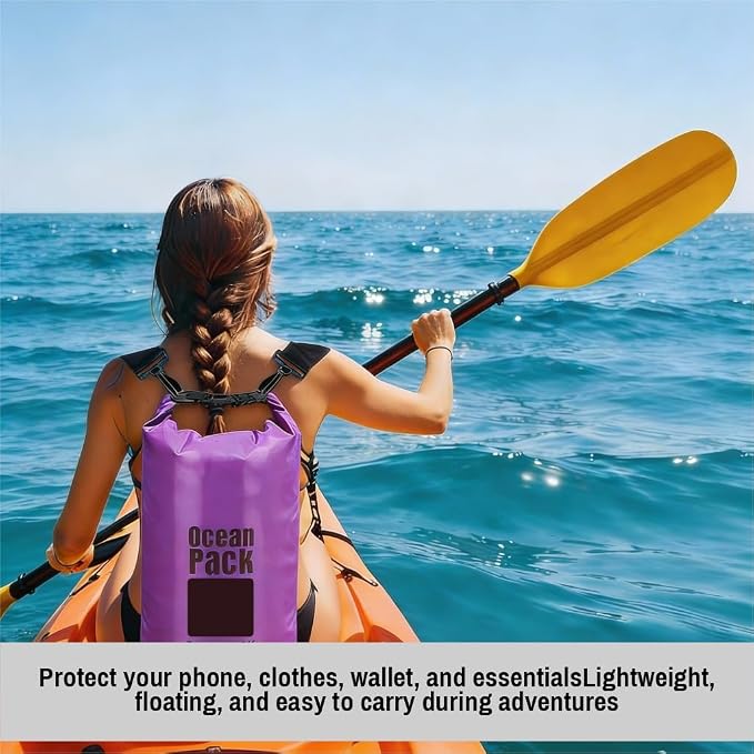 Waterproof Dry Bag Set of 3 – Roll Top Waterproof Bags 2L 5L 10L – 500D PVC - Image 7