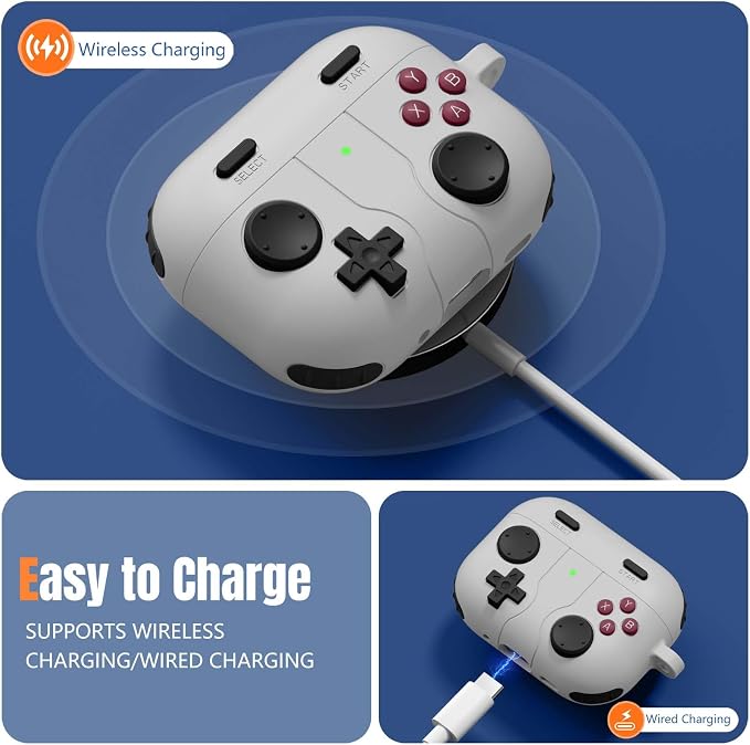 Game Case for AirPods Pro 3 Case 2025, Shockproof Silicone Cover for Apple - Image 4