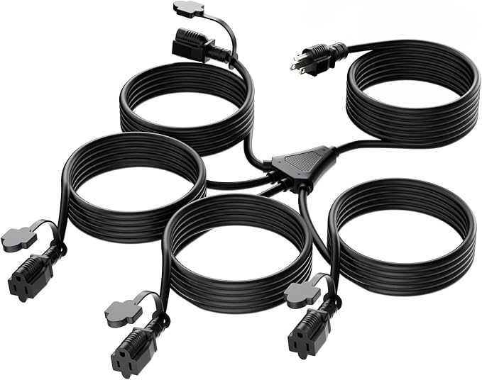 K KASONIC - 31FT Christmas Lights Outdoor Extension Cord by KASONIC