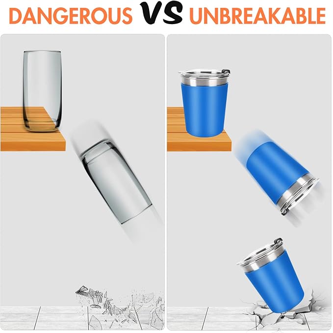 Kids Cups with Straws and Lids Leak Proof, 6 Pack 12oz Sippy Cup - Image 6