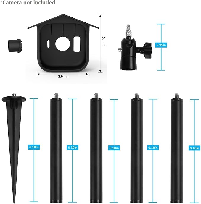 Camera Ground Stake Mount for Blink Outdoor 4, Metal Ground Spike - Image 6