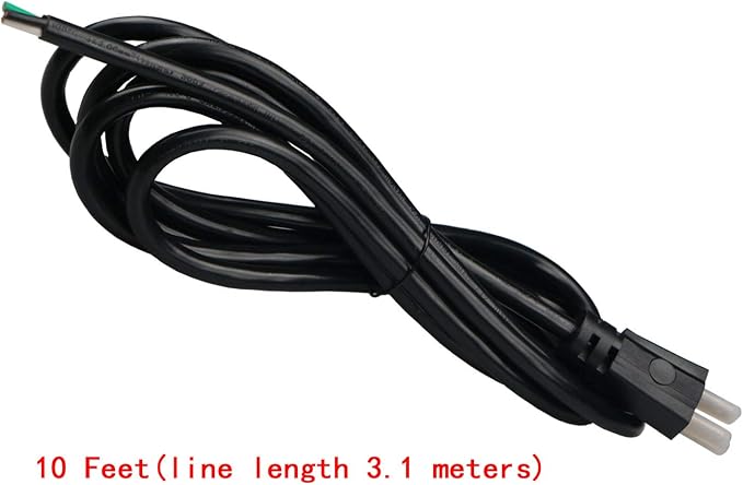 10 Feet Tool Power Cord 14AWG Heavy Duty 3 Prong 15A 125V 105℃ Temperature - Image 7