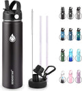 SENDESTAR Insulated Water Bottle 24 OZ, Wide Mouth 24 oz Water Bottle by Sendestar