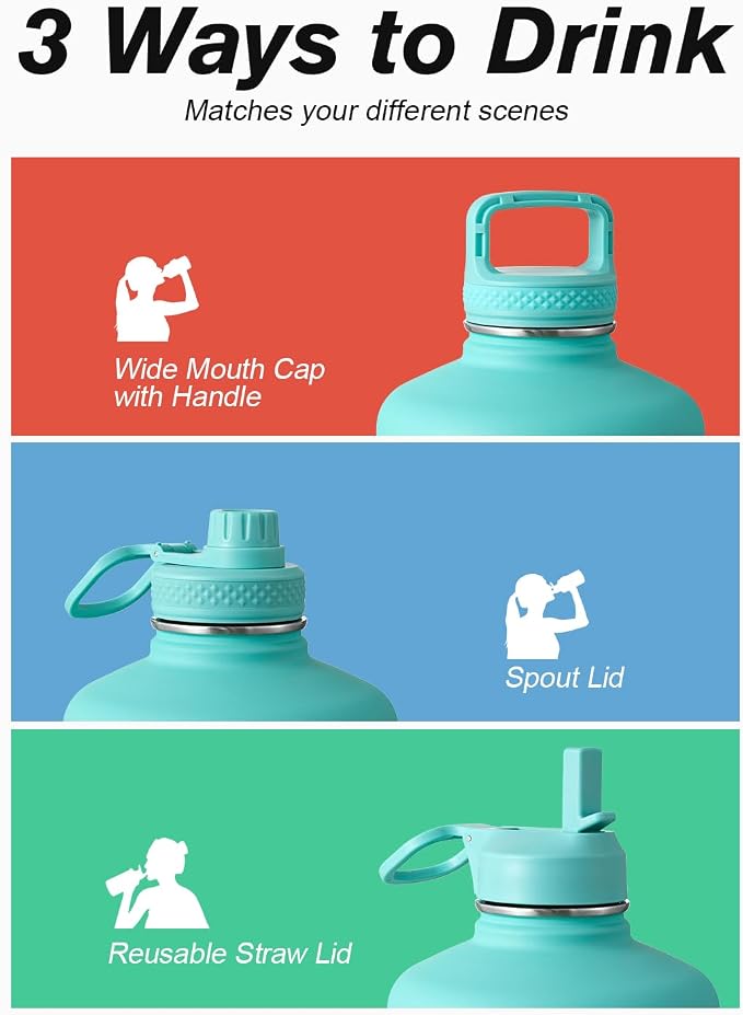 Coolflask 128 oz Gallon Water Bottle Insulated - Image 5