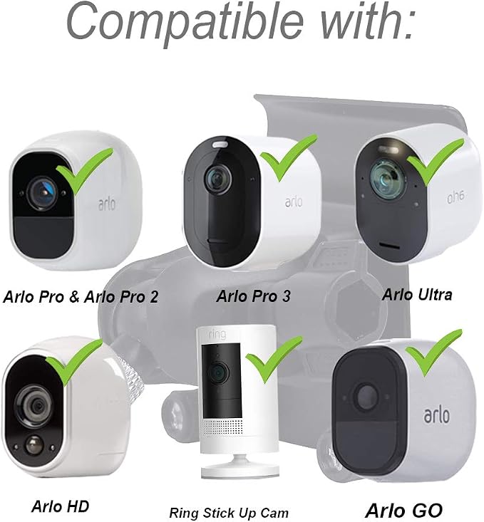 HOLACA Vinyl Siding Clips for Arlo Ring Security Camera, Siding Cam Hanger - Image 5