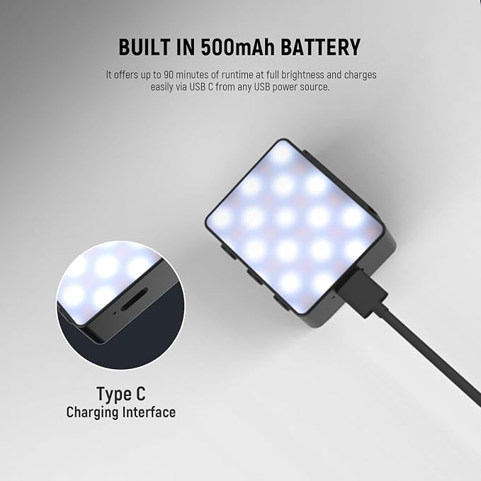 NEEWER Basics Bi Color Magnetic Camera Auxiliary Light Compatible - Image 6