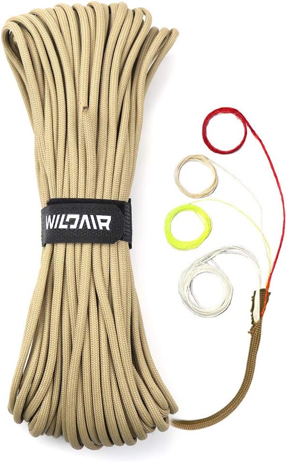 WILDAIR Paracord Survival Paracord Parachute Fire Cord Survival Ropes 4-in-1 by WILDAIR