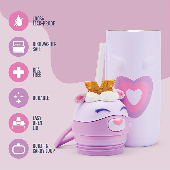 Ello Ellies 12oz Vacuum Insulated Stainless Steel Kids Water Bottle - Image 2