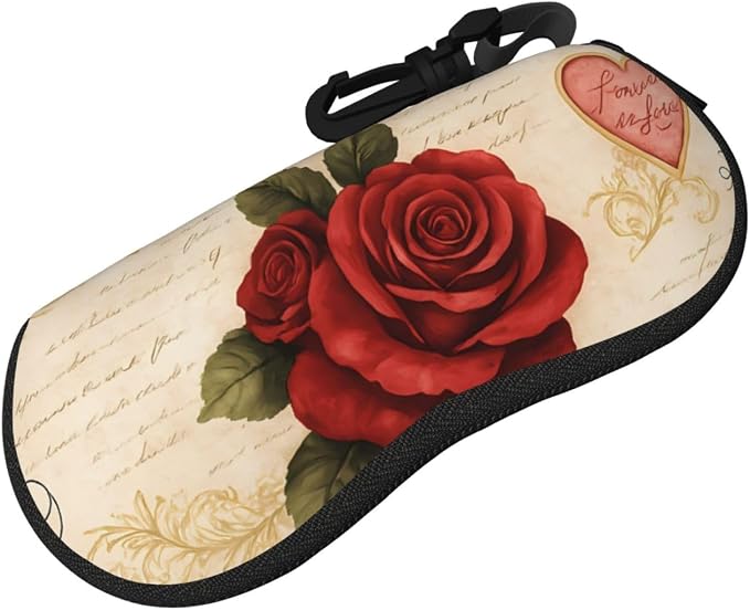 Watercolor Orca Whale Glasses Case Neoprene Portable Zipper Eyeglass Bag - Image 2