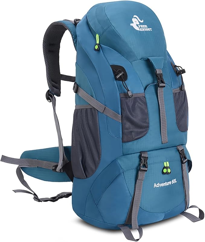 Bseash 50L Hiking Backpack, Water Resistant Lightweight Outdoor Sport Daypack by Bseash