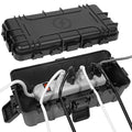 Medium Outdoor Electrical Box, IP54 Waterproof Extension Cord Cover w/ 6 Cable by OUTDSPLY