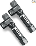 NICRON Flashlight, N7 600 Lumens Tactical Flashlight 2 Pack, 90 Degree Ip65 by NICRON