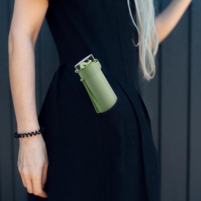 9oz Small Water Bottles with Straw, Mini Water Bottle with One-Hand Open Design - Image 7