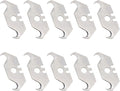TAODAN 10PCS 1.92x0.74x0.23inch Multipurpose Carbon Steel Hook Shaped Blade by TAODAN