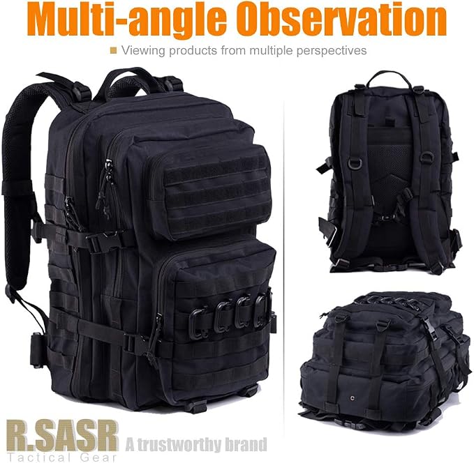 45L Tactical Backpack for Men Women, Military Assault Pack - Image 4
