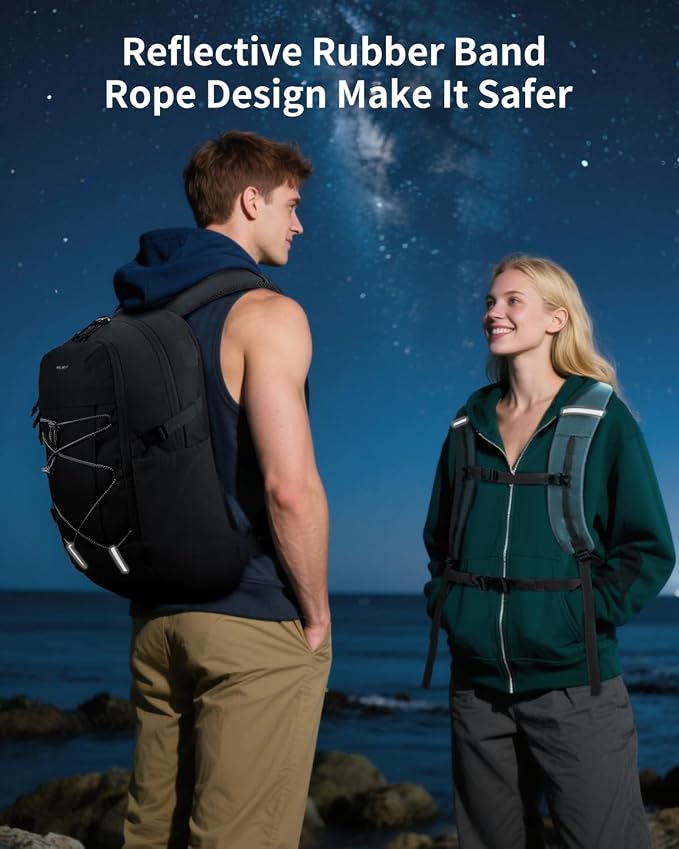 ECOHUB Hiking Backpack 30L Travel Backpack Lightweight Casual Daypack Water - Image 6