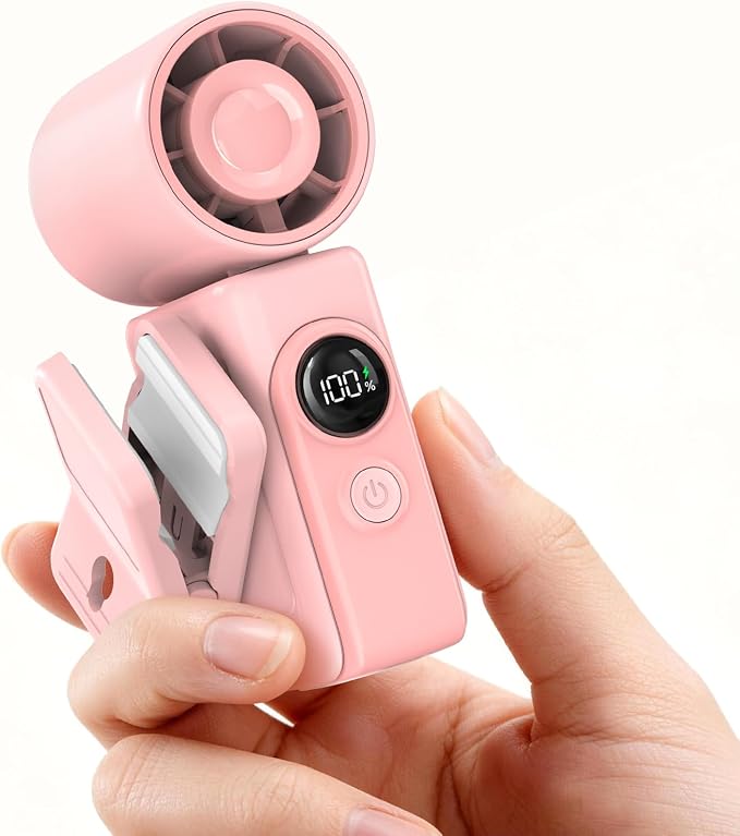 Portable Clip-On Mini Fan, Hands-Free, Turbo Personal Handheld Fans by CoolnessRedefined
