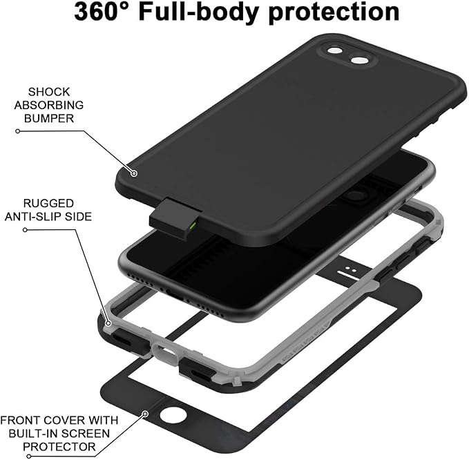 Diverbox for iPhone SE 2020 Waterproof Case iPhone 8 Waterproof Case, - Image 3