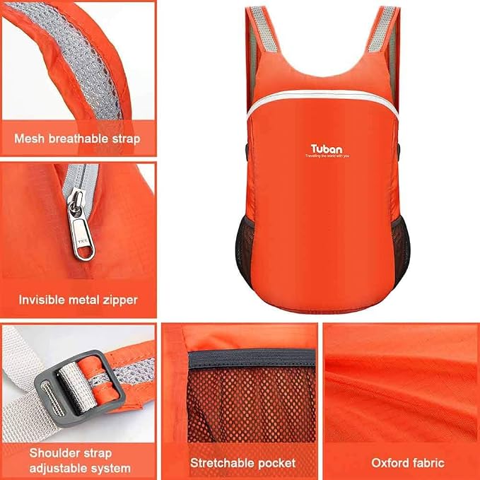 Ultra Lightweight Packable Water Resistant Backpack - Image 8