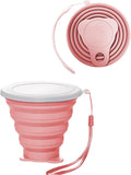 Silicone Collapsible Cups for Camping Travel, Small Portable Backpacking by INTATIKOO