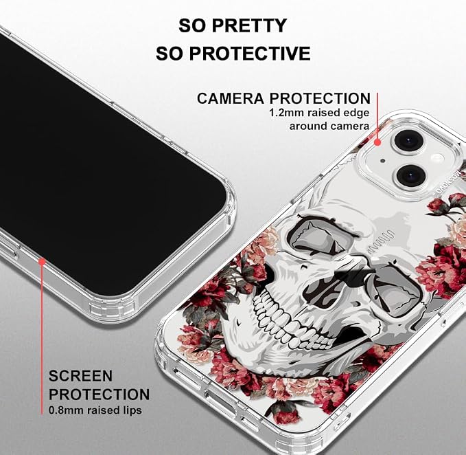 MOSNOVO for iPhone 13/14 Case | Military Grade 6.6ft Drop Tested | Clear - Image 5